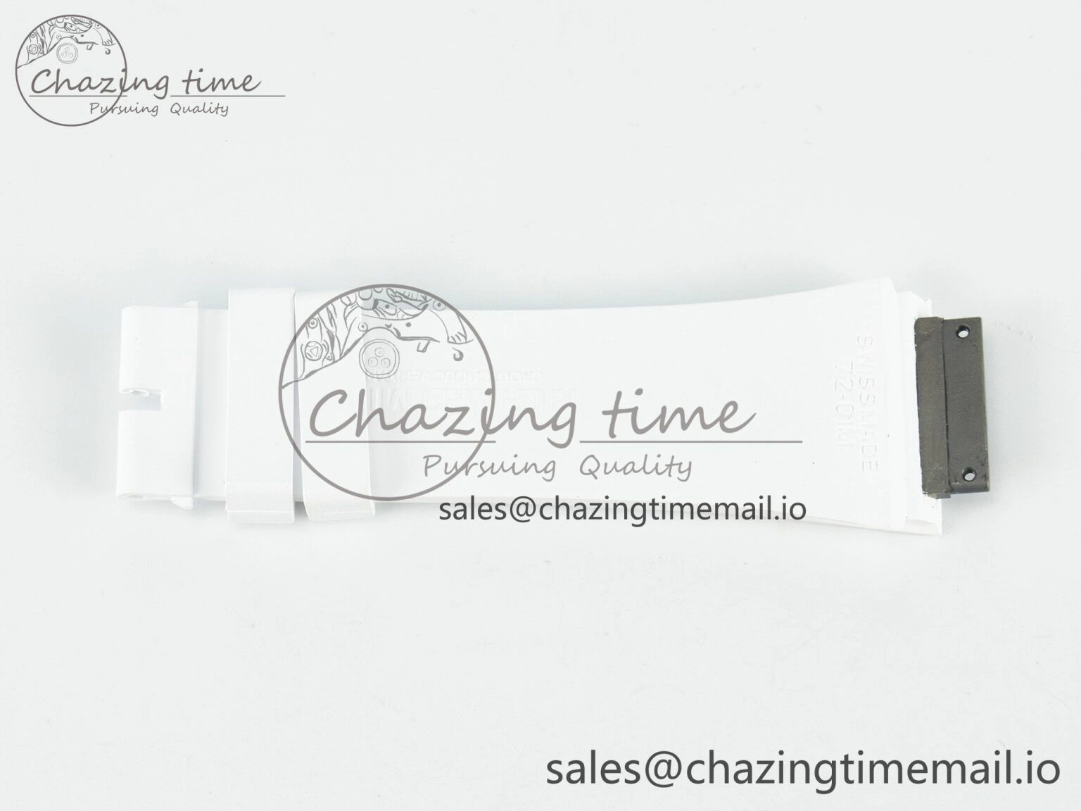 Sustainable RM072 1:1 Best Edition White Rubber Strap (Fits the Gen size) 9196
