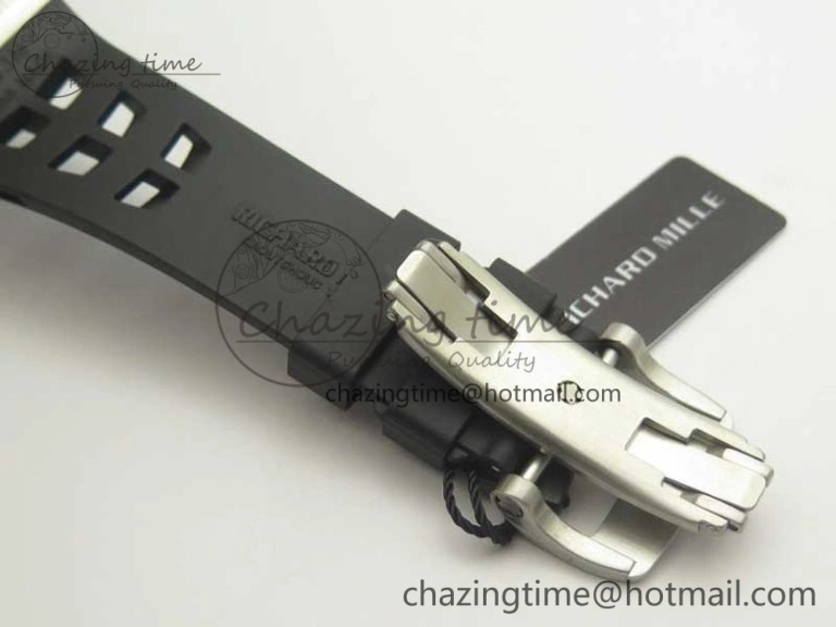 Affordable RM11-03 SS KVF 1:1 Best Edition Crystal Skeleton Dial on Racing Rubber Strap A 4919