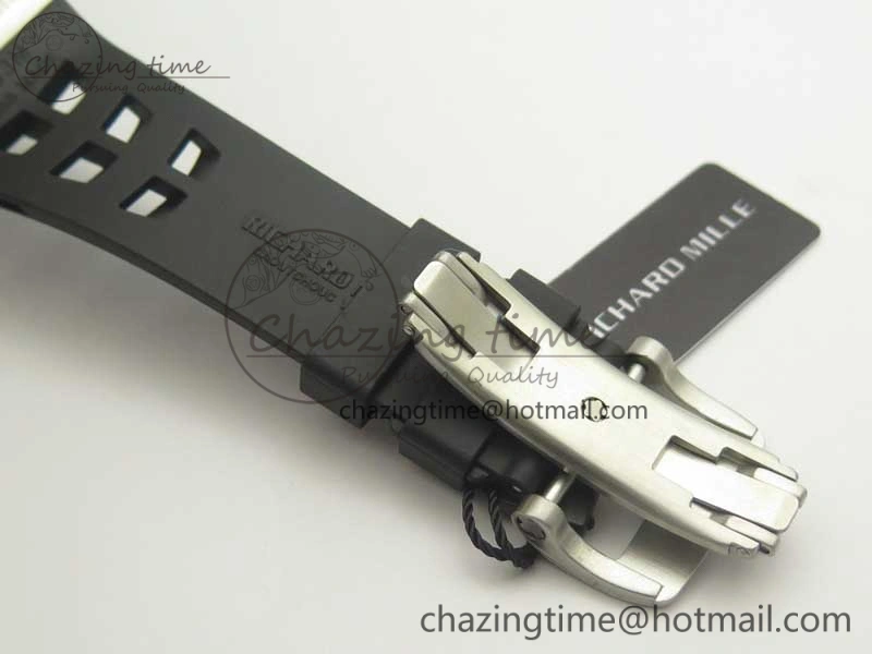 Affordable RM11-03 SS KVF 1:1 Best Edition Crystal Skeleton Dial on Racing Rubber Strap A 4919