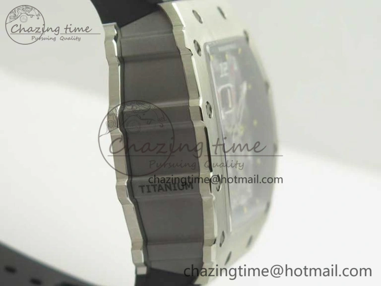Affordable RM11-03 SS KVF 1:1 Best Edition Crystal Skeleton Dial on Racing Rubber Strap A 4919