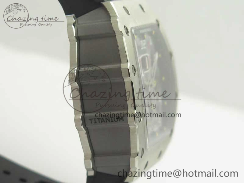 Affordable RM11-03 SS KVF 1:1 Best Edition Crystal Skeleton Dial on Racing Rubber Strap A 4919