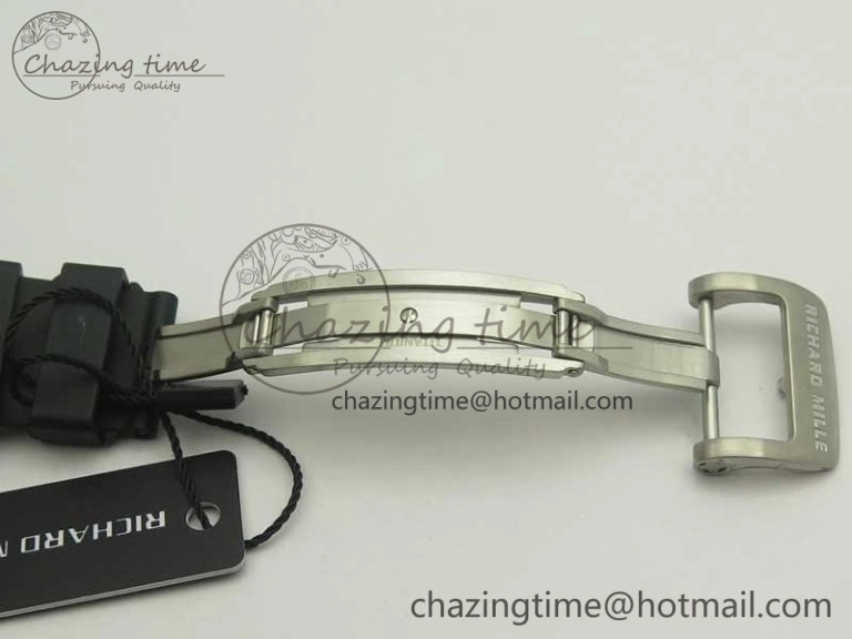 Affordable RM11-03 SS KVF 1:1 Best Edition Crystal Skeleton Dial on Racing Rubber Strap A 4919