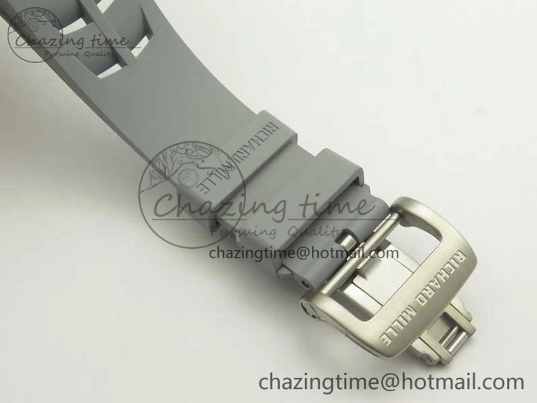 Affordable RM11-03 SS KVF 1:1 Best Edition Crystal Skeleton Dial on Racing Rubber Strap A 4919