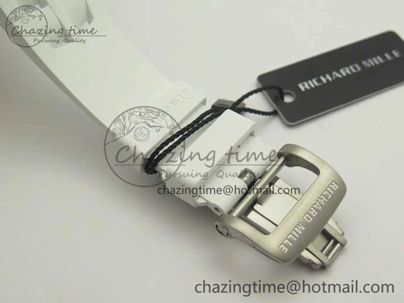Affordable RM11-03 SS KVF 1:1 Best Edition Crystal Skeleton Dial on Racing Rubber Strap A 4919