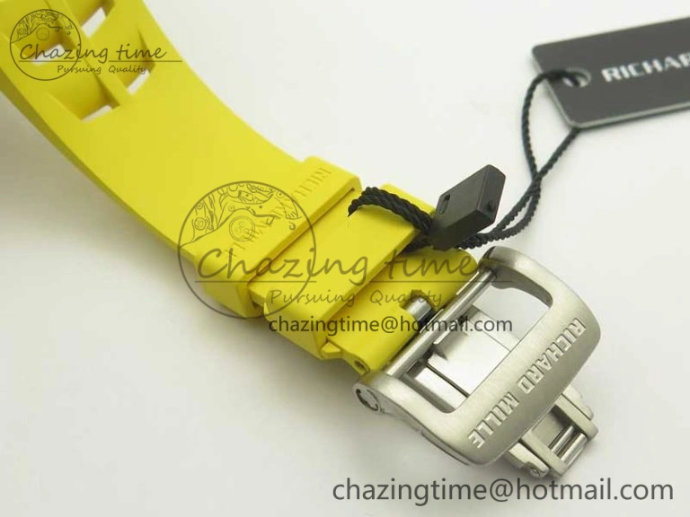 Affordable RM11-03 SS KVF 1:1 Best Edition Crystal Skeleton Dial on Racing Rubber Strap A 4919