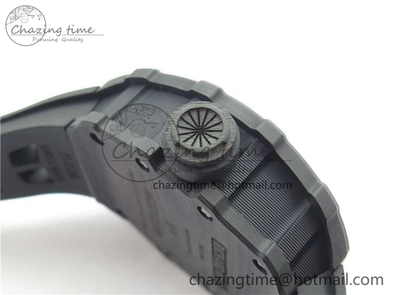 RM12 Real Tourbillon KVF Best Edition Skeleton Dial on Black Rubber Strap SmartChoice 9396