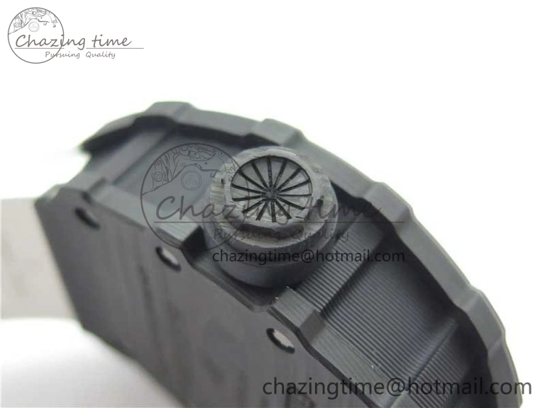 SmartChoice RM12 Real Tourbillon KVF Best Edition Skeleton Dial on White Rubber Strap 9397