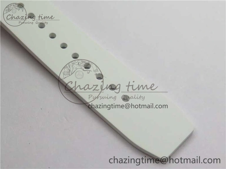 SmartChoice RM12 Real Tourbillon KVF Best Edition Skeleton Dial on White Rubber Strap 9397
