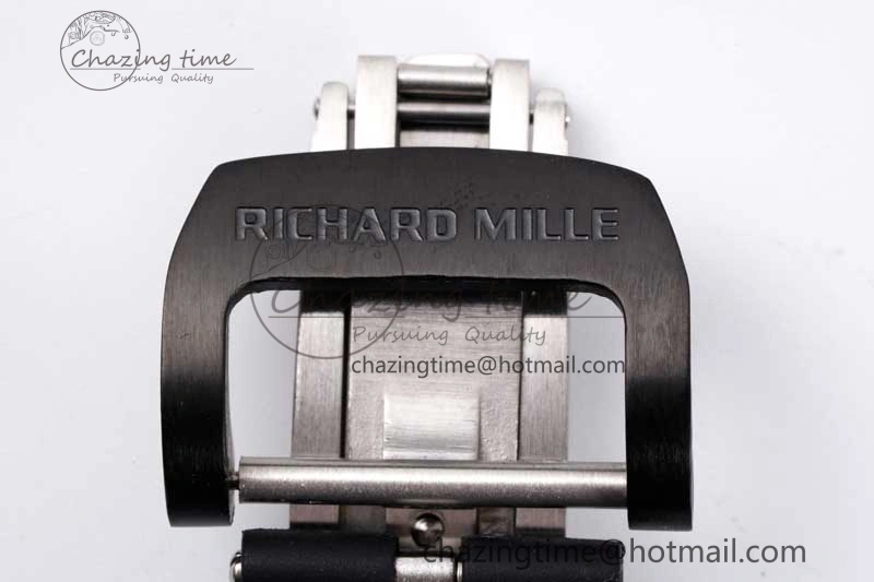 RM21-01 RG Tourbillon RMF Best Edition Skeleton Dial on Black Rubber Strap ModernLook 9384