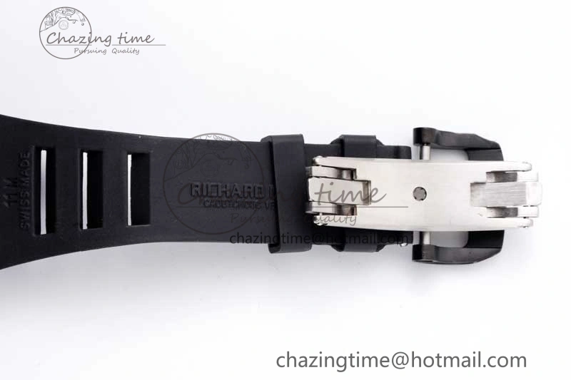 RM21-01 RG Tourbillon RMF Best Edition Skeleton Dial on Black Rubber Strap ModernLook 9384