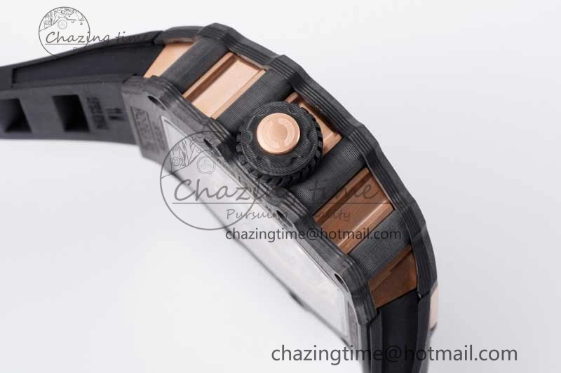 RM21-01 RG Tourbillon RMF Best Edition Skeleton Dial on Black Rubber Strap ModernLook 9384
