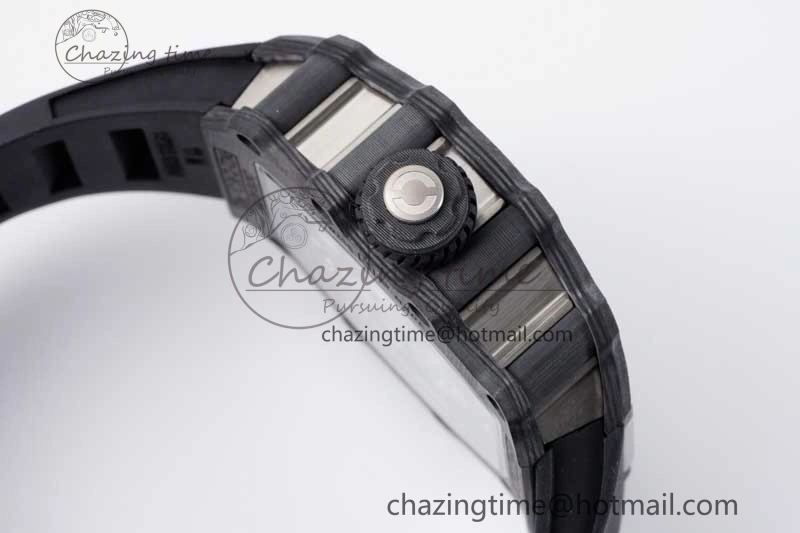 GoodFit RM21-01 SS Tourbillon RMF Best Edition Skeleton Dial on Black Rubber Strap 9385