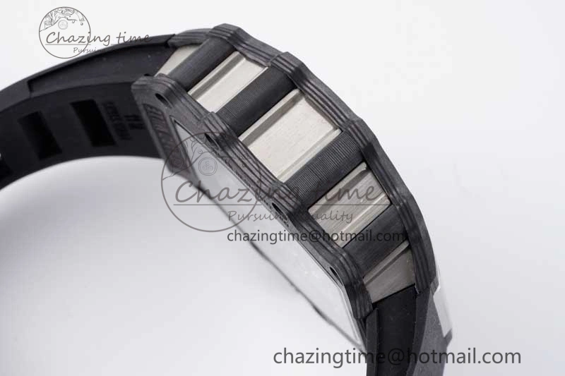 GoodFit RM21-01 SS Tourbillon RMF Best Edition Skeleton Dial on Black Rubber Strap 9385