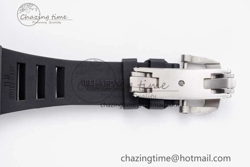 GoodFit RM21-01 SS Tourbillon RMF Best Edition Skeleton Dial on Black Rubber Strap 9385