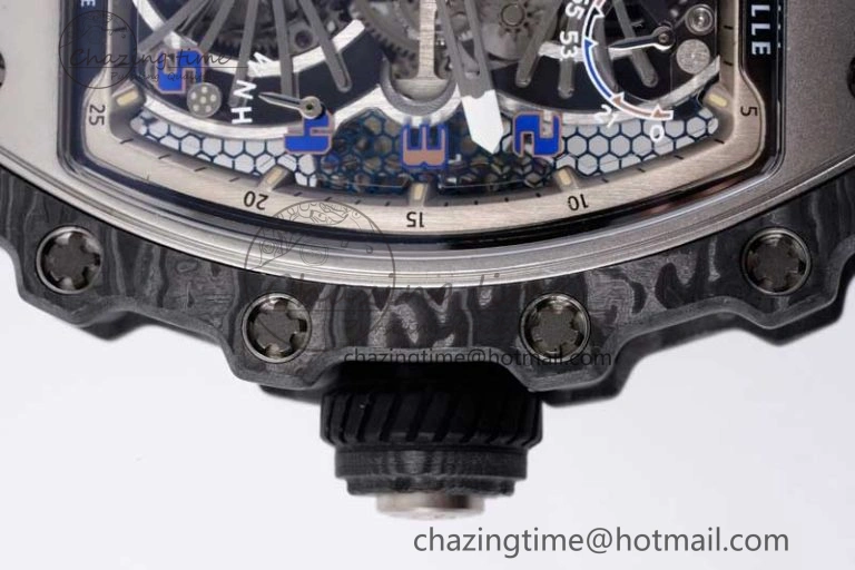 GoodFit RM21-01 SS Tourbillon RMF Best Edition Skeleton Dial on Black Rubber Strap 9385