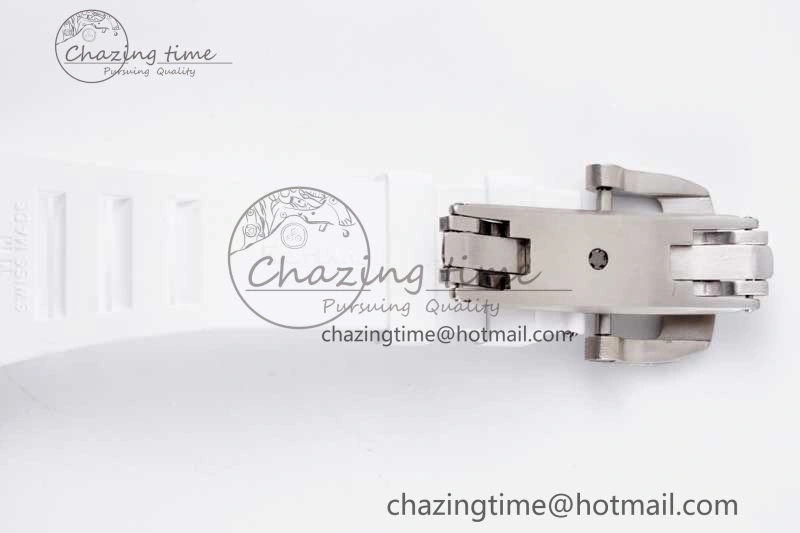 RM21-01 SS Tourbillon RMF Best Edition Skeleton Dial on White Rubber Strap Cozy 9387