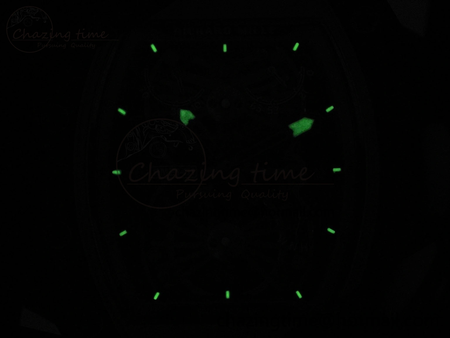 RM21-01 Tourbillon NTPT RMF Best Edition RG Bezel Skeleton Dial on Black Rubber Strap Trendsetting 9318