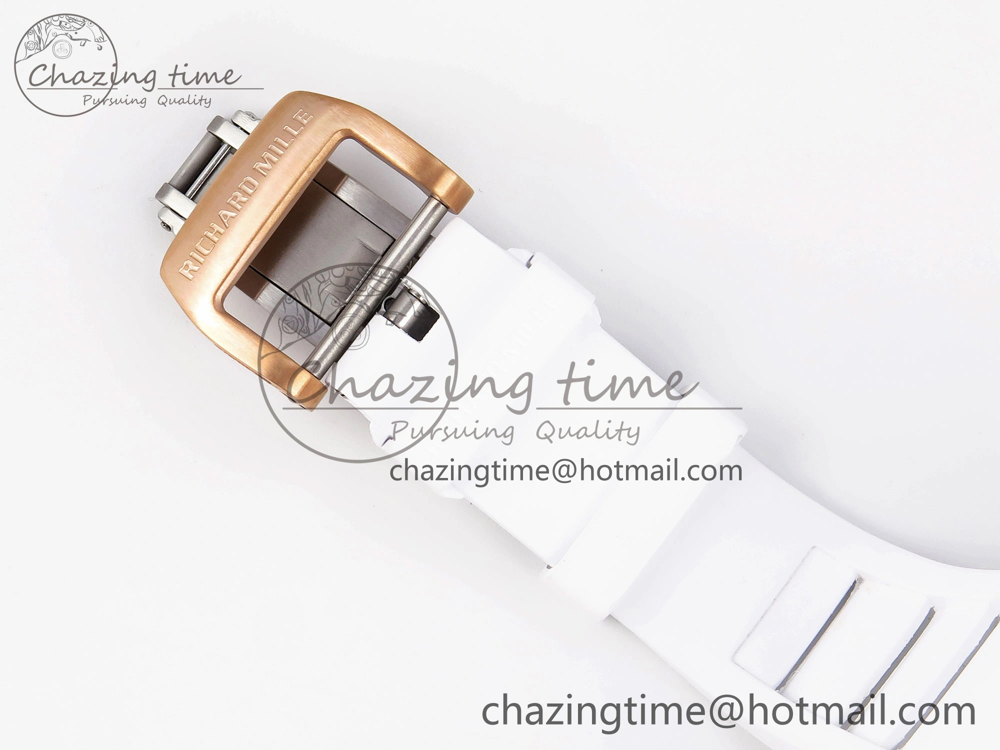 Durable RM21-01 Tourbillon NTPT RMF Best Edition RG Bezel Skeleton Dial on White Rubber Strap 9320