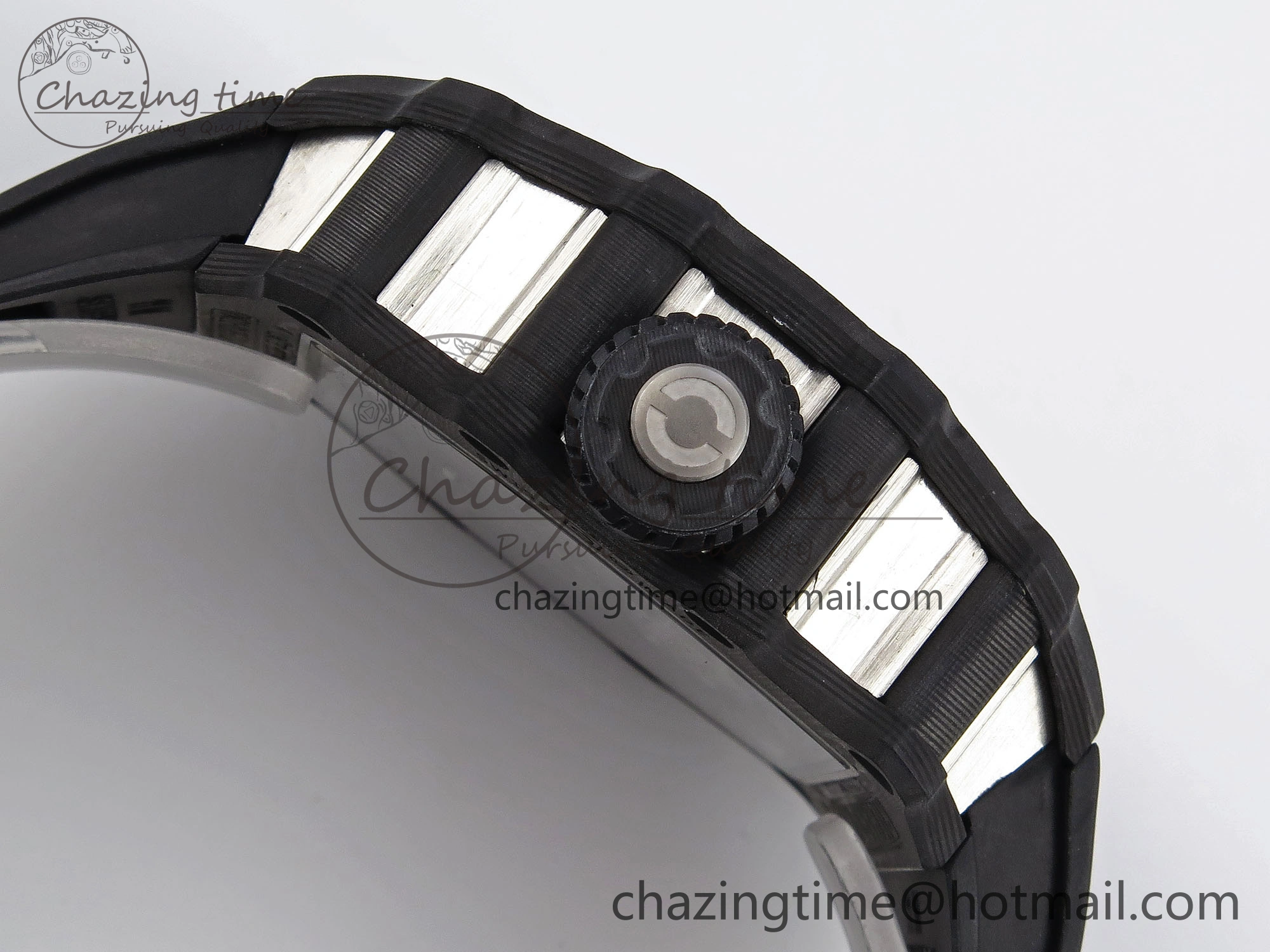 FlexibleFit RM21-01 Tourbillon NTPT RMF Best Edition Skeleton Dial on Black Rubber Strap 9319