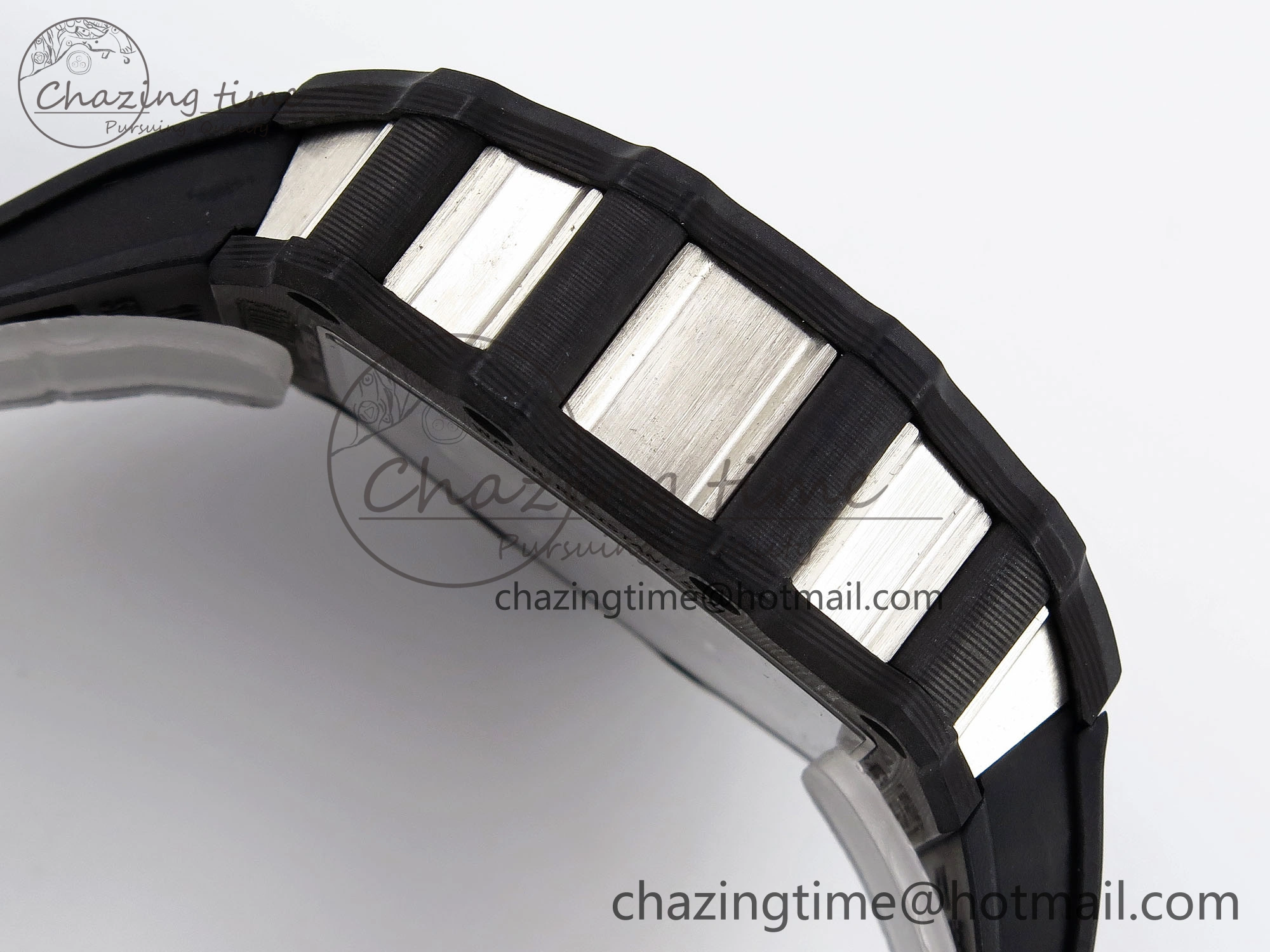 FlexibleFit RM21-01 Tourbillon NTPT RMF Best Edition Skeleton Dial on Black Rubber Strap 9319