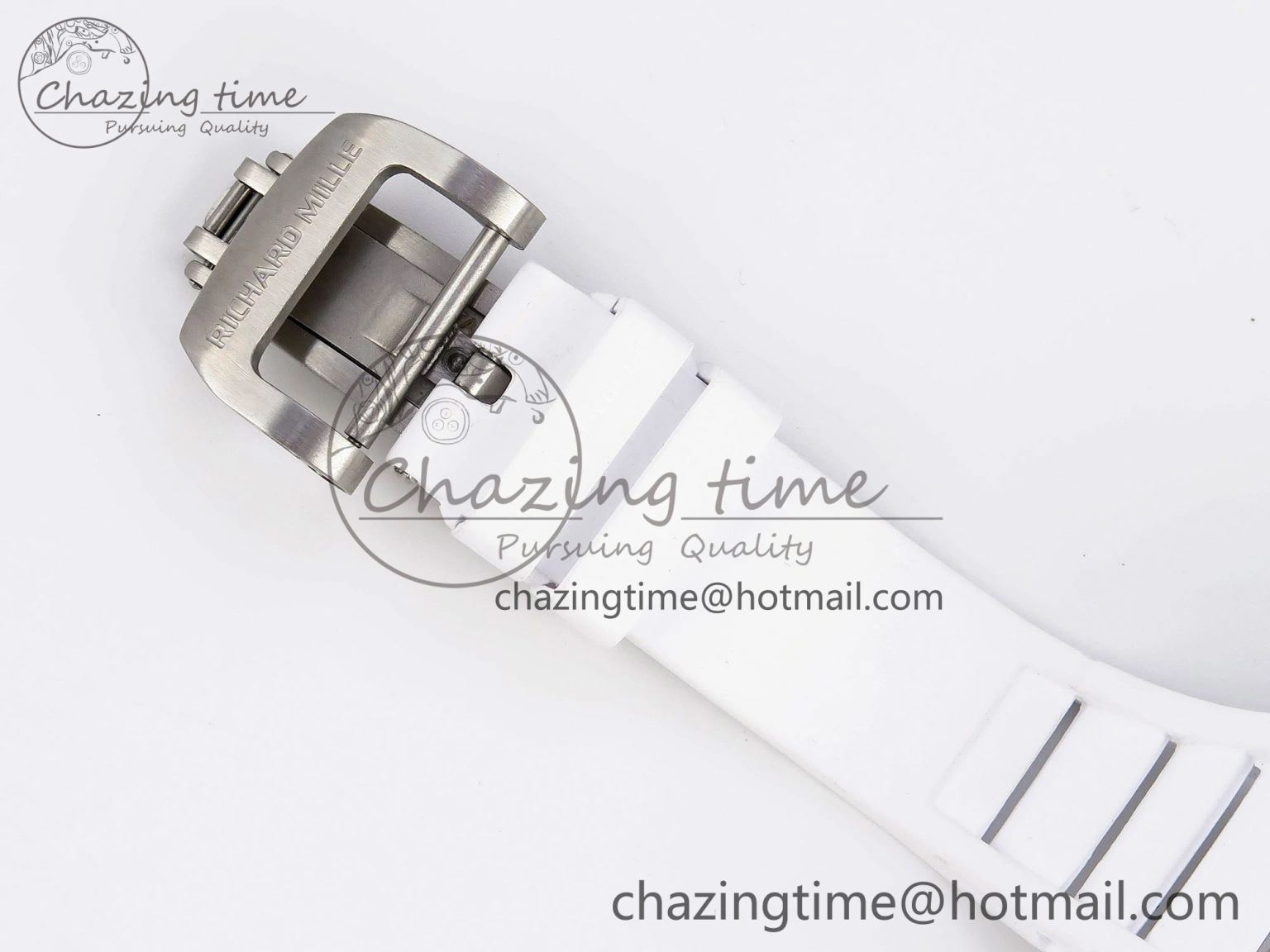 RM21-01 Tourbillon NTPT RMF Best Edition Skeleton Dial on White Rubber Strap Tailored 9322