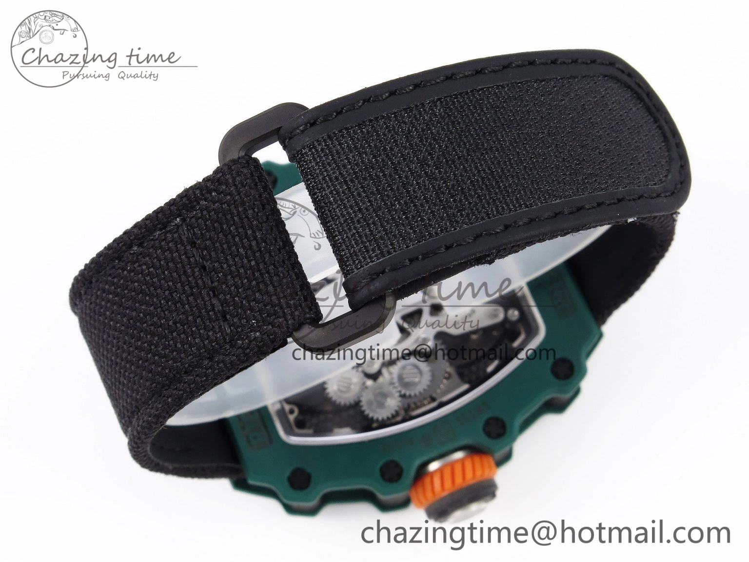 RM21-02 Tourbillon NTPT RMF Best Edition Skeleton Dial on Black Nylon Strap ZipUp 9335