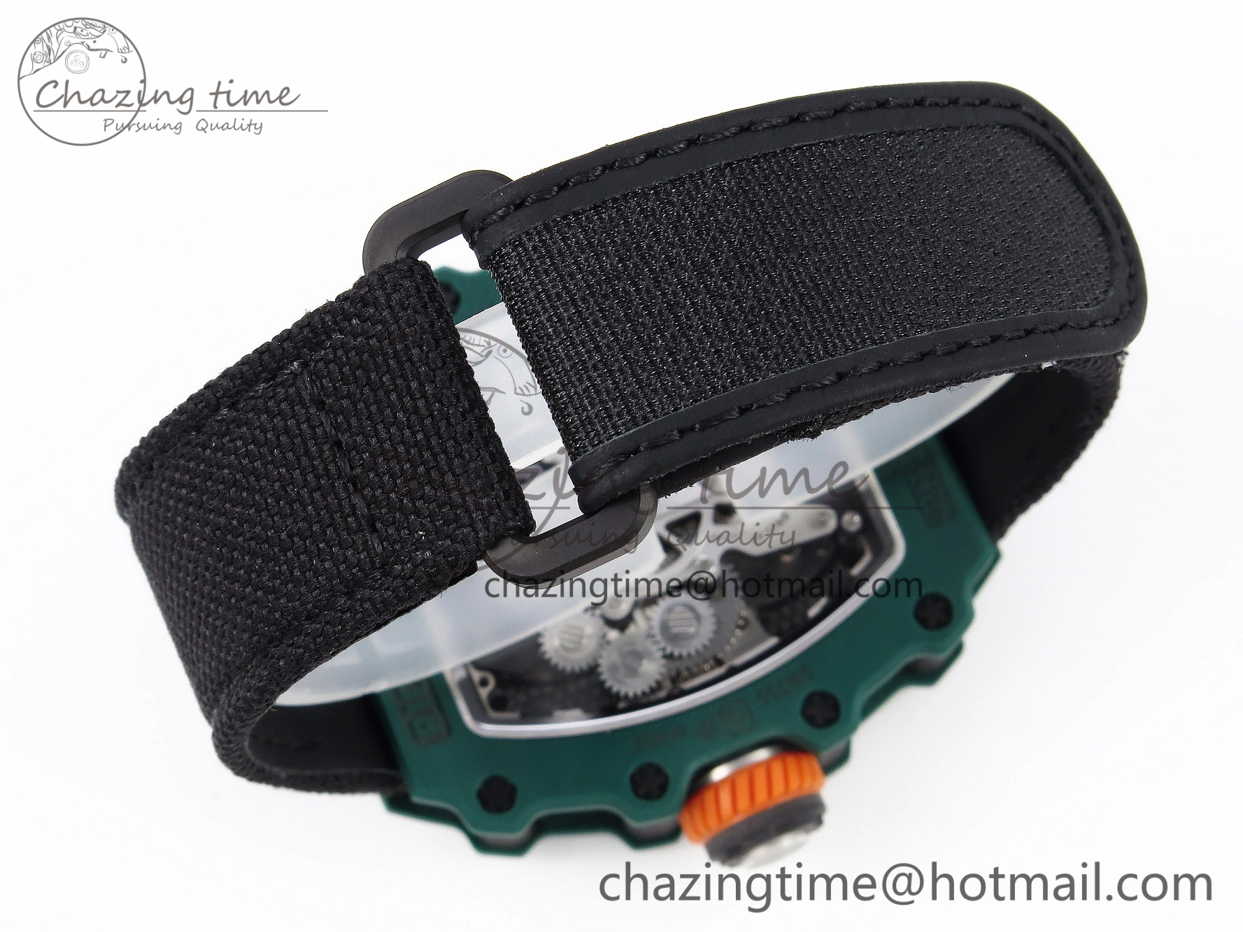 RM21-02 Tourbillon NTPT RMF Best Edition Skeleton Dial on Black Nylon Strap ZipUp 9335