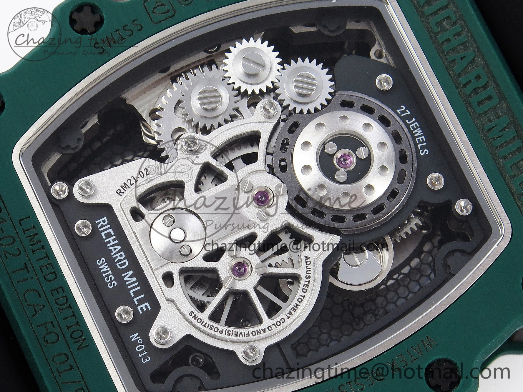 RM21-02 Tourbillon NTPT RMF Best Edition Skeleton Dial on Black Nylon Strap ZipUp 9335