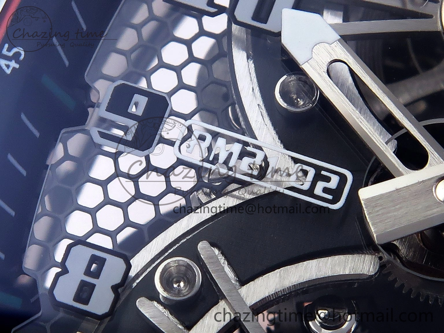 Sophisticated RM21-02 Tourbillon NTPT RMF Best Edition Skeleton Dial on Black Rubber Strap 9337