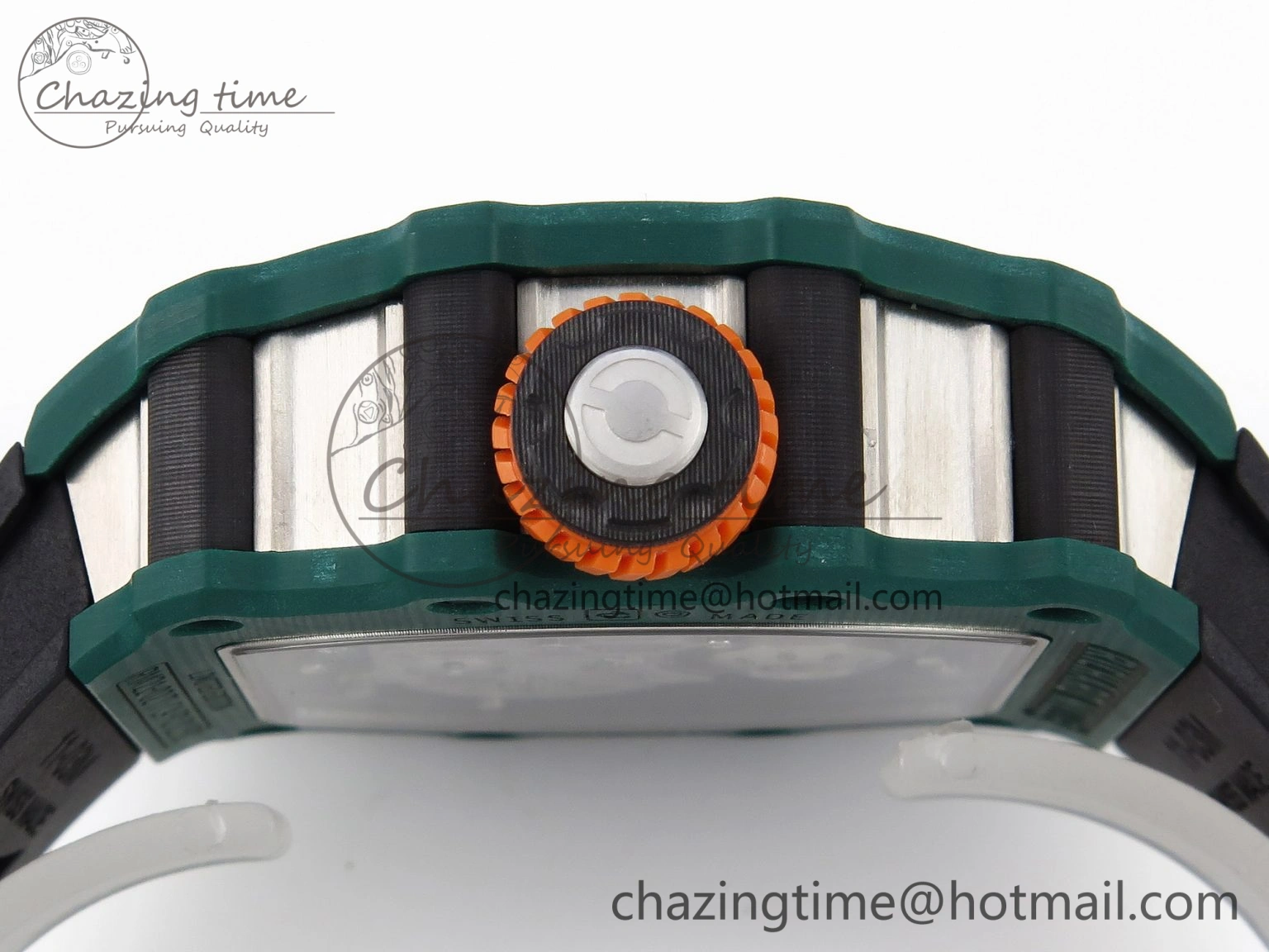 Sophisticated RM21-02 Tourbillon NTPT RMF Best Edition Skeleton Dial on Black Rubber Strap 9337