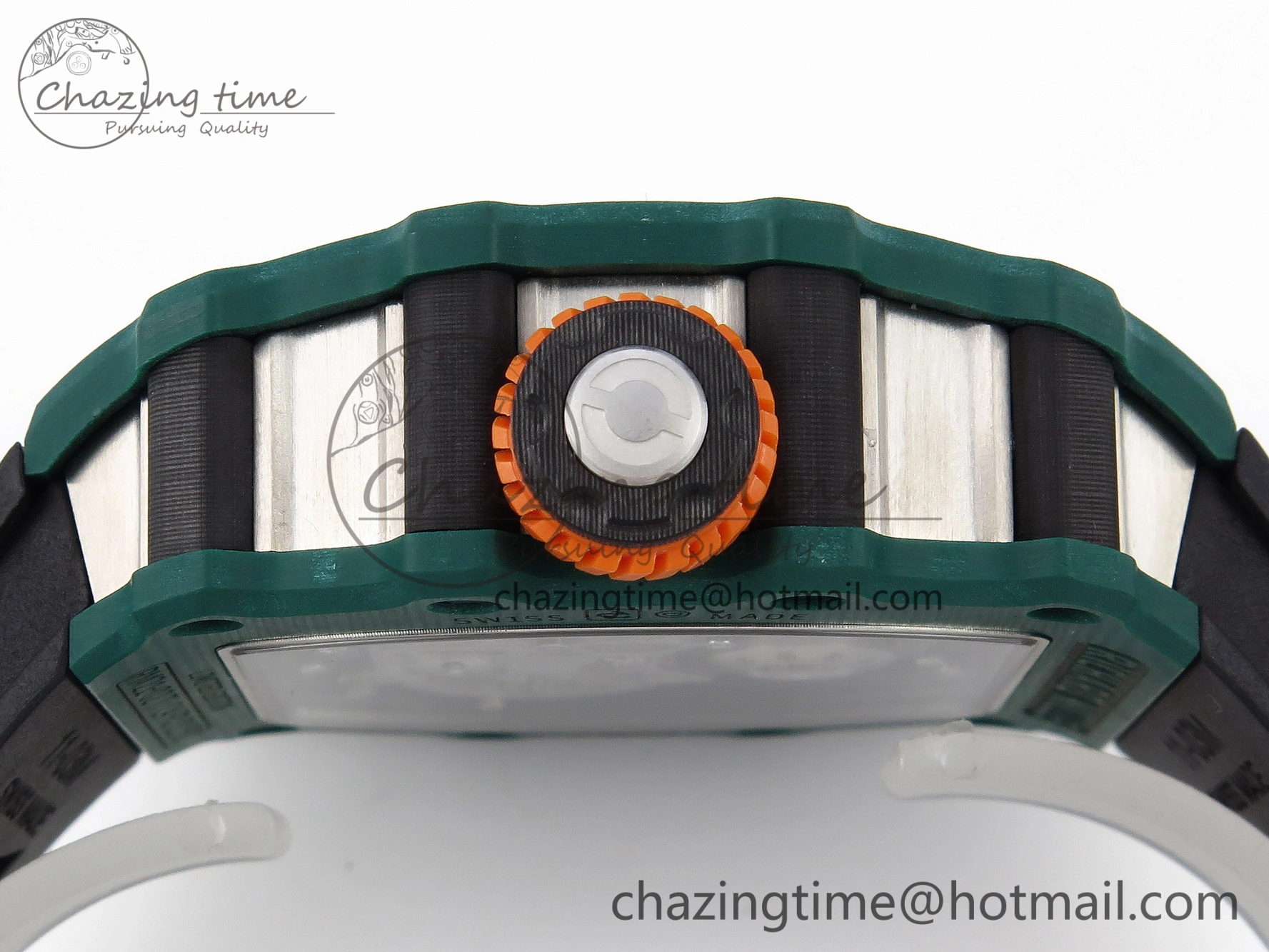 Sophisticated RM21-02 Tourbillon NTPT RMF Best Edition Skeleton Dial on Black Rubber Strap 9337