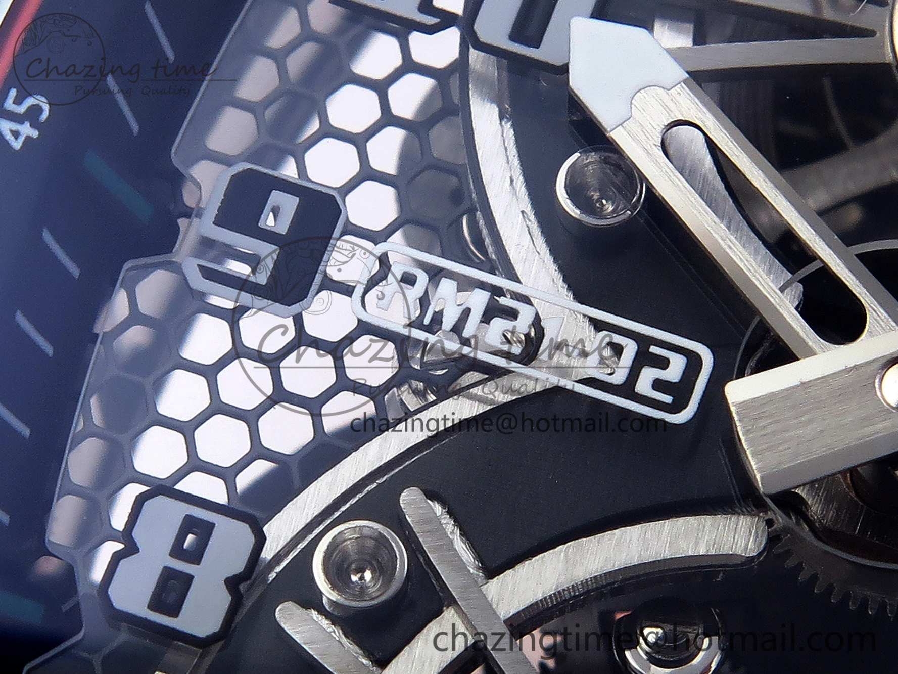 RM21-02 Tourbillon NTPT RMF Best Edition Skeleton Dial on Orange Nylon Strap Durable 9336