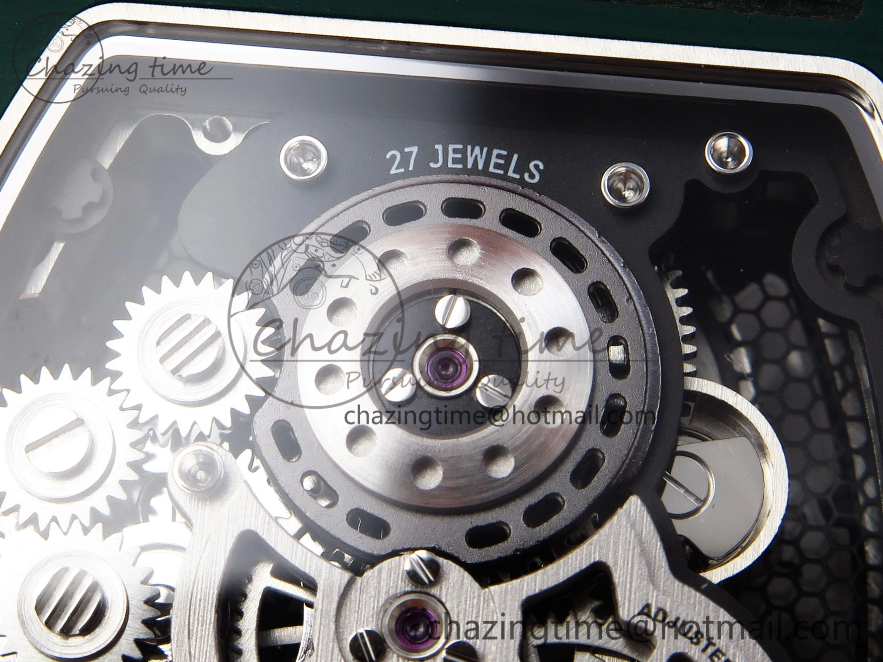 RM21-02 Tourbillon NTPT RMF Best Edition Skeleton Dial on Orange Nylon Strap Durable 9336