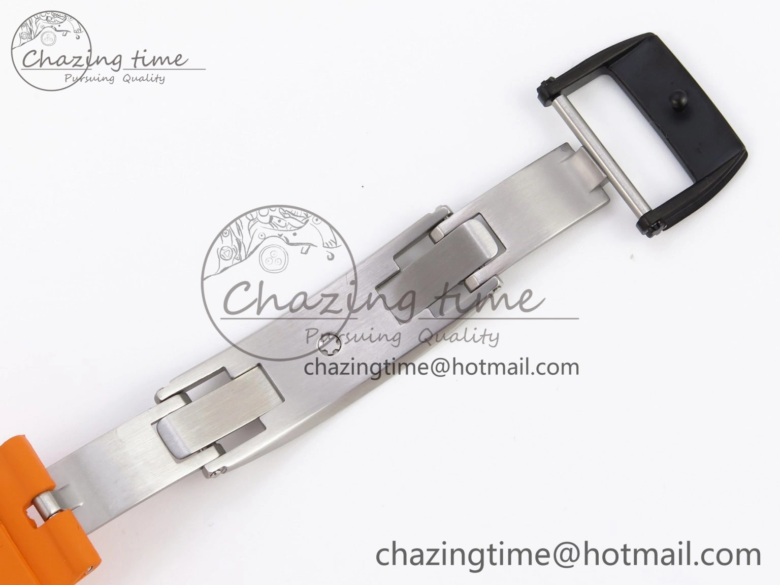 TechFriendly RM21-02 Tourbillon NTPT RMF Best Edition Skeleton Dial on Orange Rubber Strap 9339