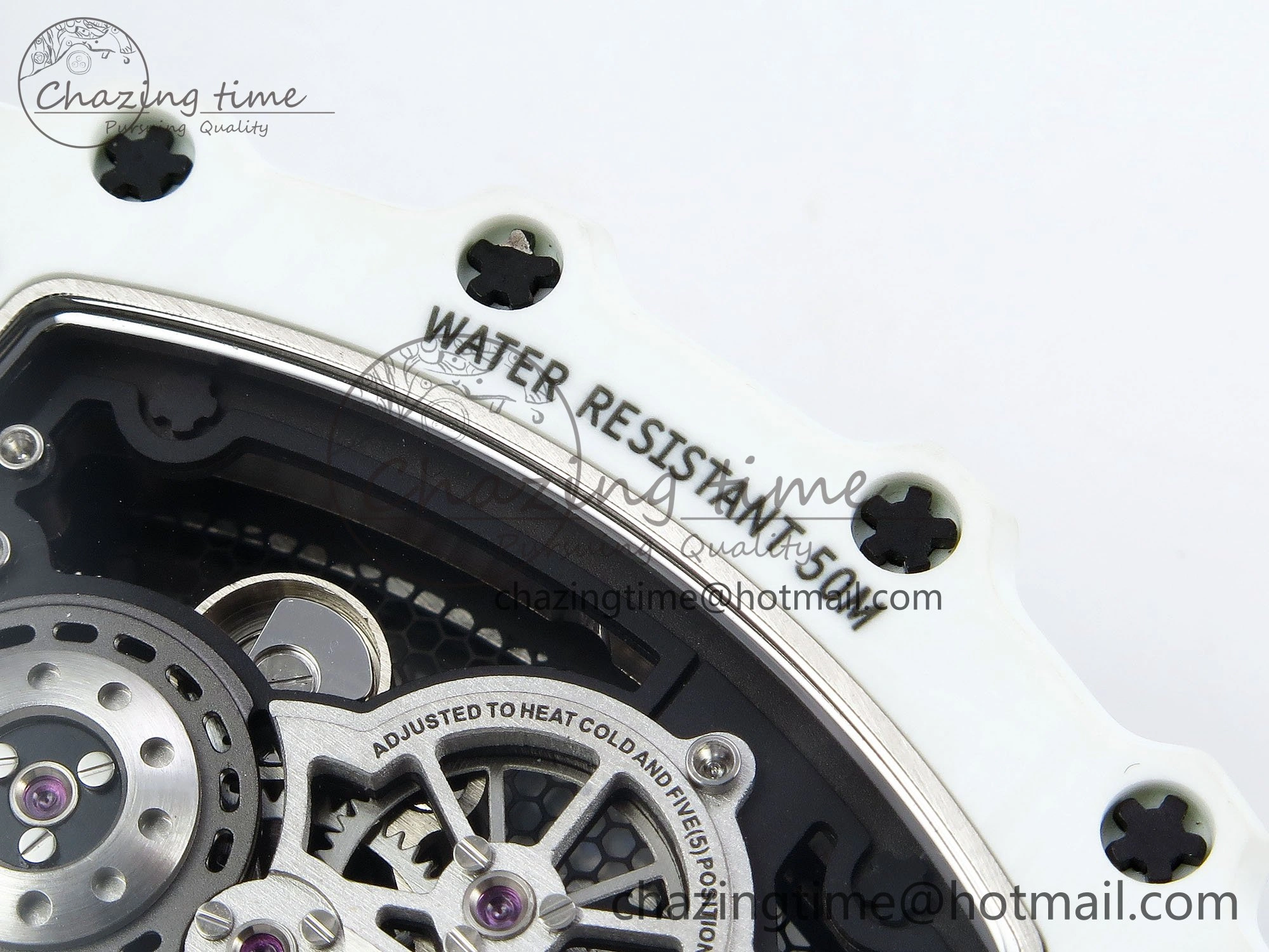 RM21-02 Tourbillon White Quartz Fiber Black Carbon RMF Best Edition on Black Rubber Strap SunProtective 9293