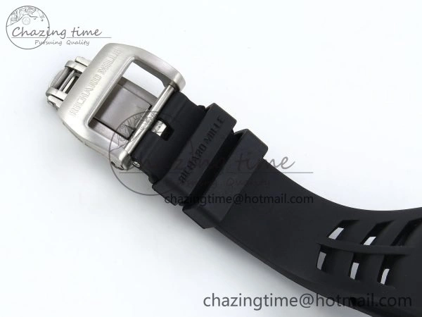 RM21-02 Tourbillon White Quartz Fiber Black Carbon RMF Best Edition on Black Rubber Strap SunProtective 9293