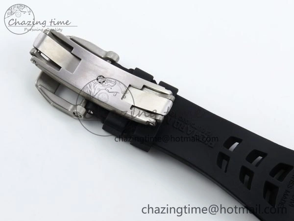 RM21-02 Tourbillon White Quartz Fiber Black Carbon RMF Best Edition on Black Rubber Strap SunProtective 9293