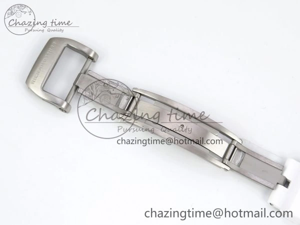 RM21-02 Tourbillon White Quartz Fiber Black Carbon RMF Best Edition on White Rubber Strap Bright 9292