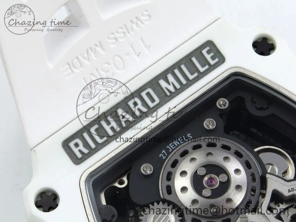 RM21-02 Tourbillon White Quartz Fiber Black Carbon RMF Best Edition on White Rubber Strap Bright 9292