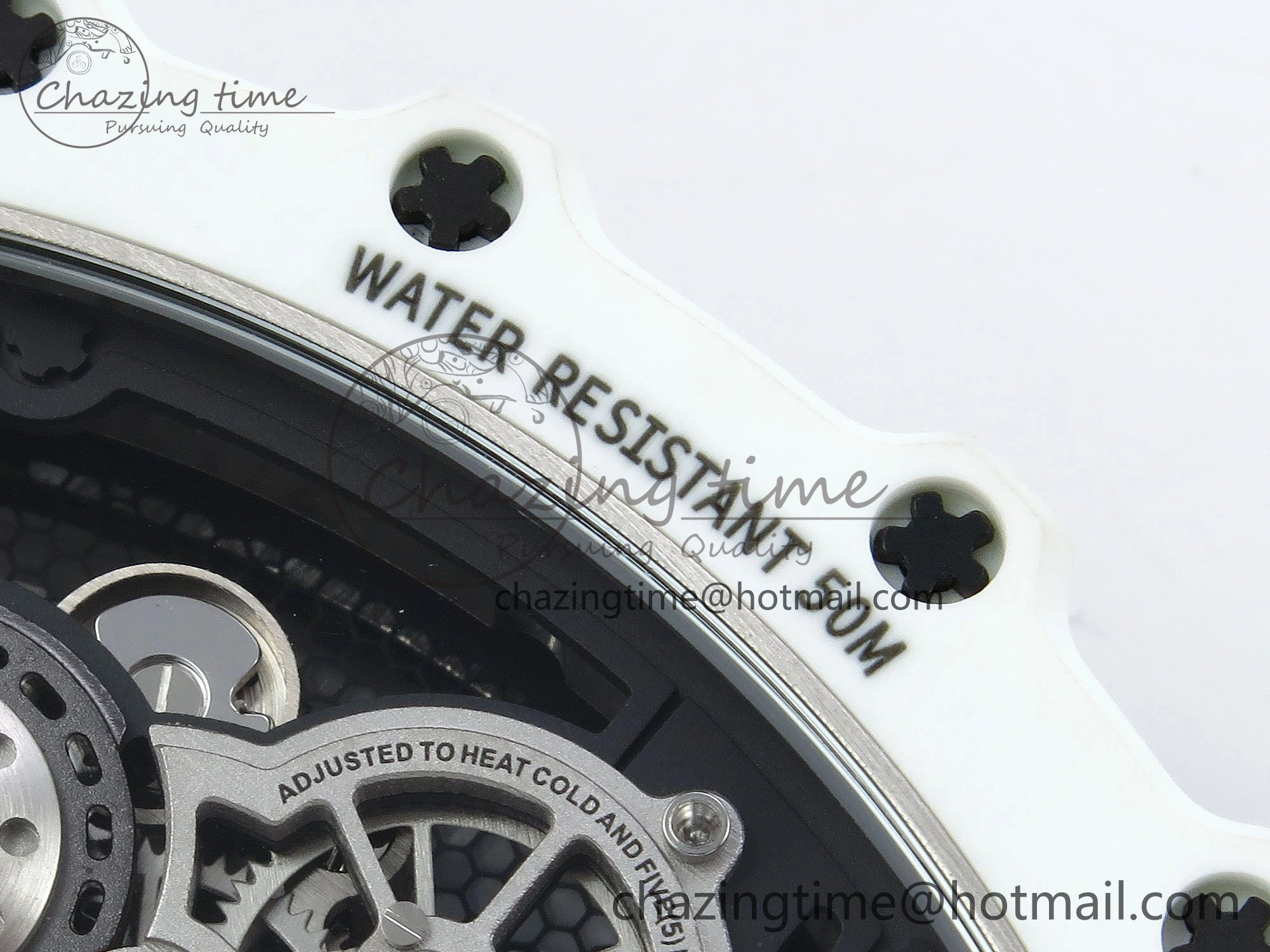 RM21-02 Tourbillon White Quartz Fiber Black Carbon RMF Best Edition on White Rubber Strap Bright 9292