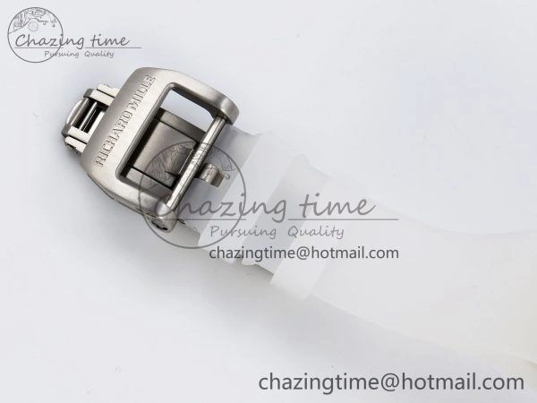 Affordable RM51 Transparent Tourbillon RMF Best Edition RG Tiger Dragon Dial on Transparent Rubber Strap 9287