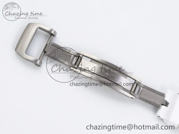 RM51 Transparent Tourbillon RMF Best Edition RG Tiger Dragon Dial on White Rubber Strap SportInspired 9301