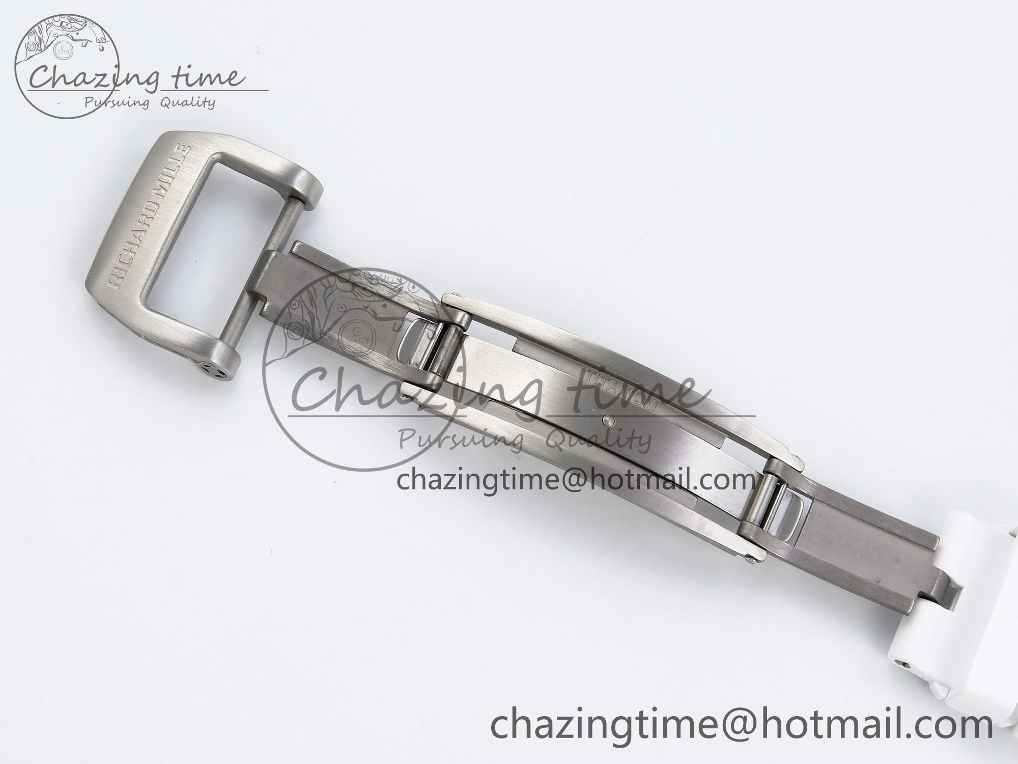 RM51 Transparent Tourbillon RMF Best Edition RG Tiger Dragon Dial on White Rubber Strap SportInspired 9301