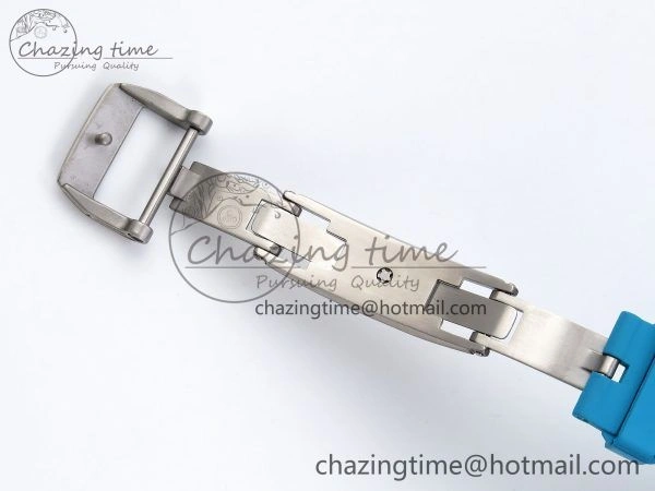 RM51 Transparent Tourbillon RMF Best Edition Tiger Dragon Dial on Blue Rubber Strap SmoothTexture 9289