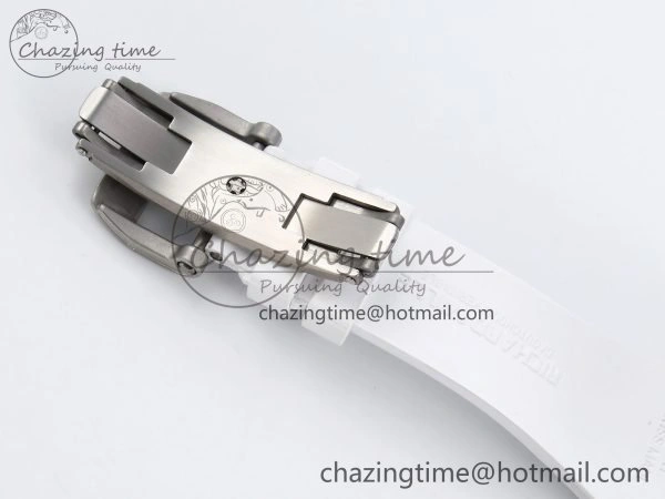 RM51 Transparent Tourbillon RMF Best Edition Tiger Dragon Dial on White Rubber Strap TravelReady 9302