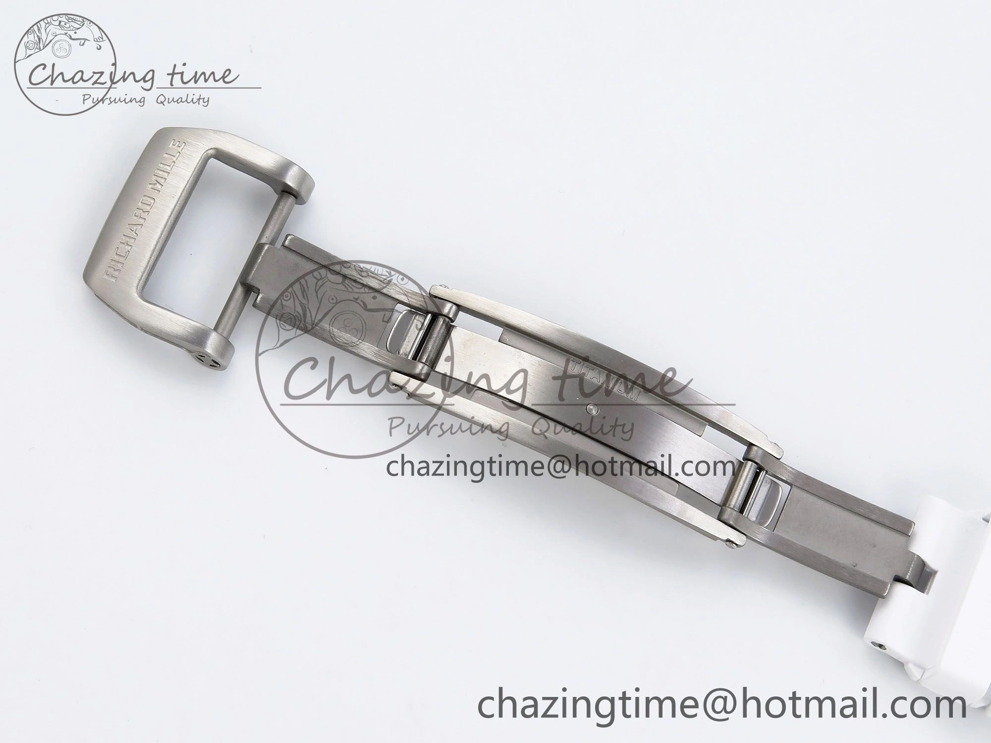 Classic RM51 Transparent Tourbillon RMF Best Edition Tiger Dragon Dial on White Rubber Strap 9286