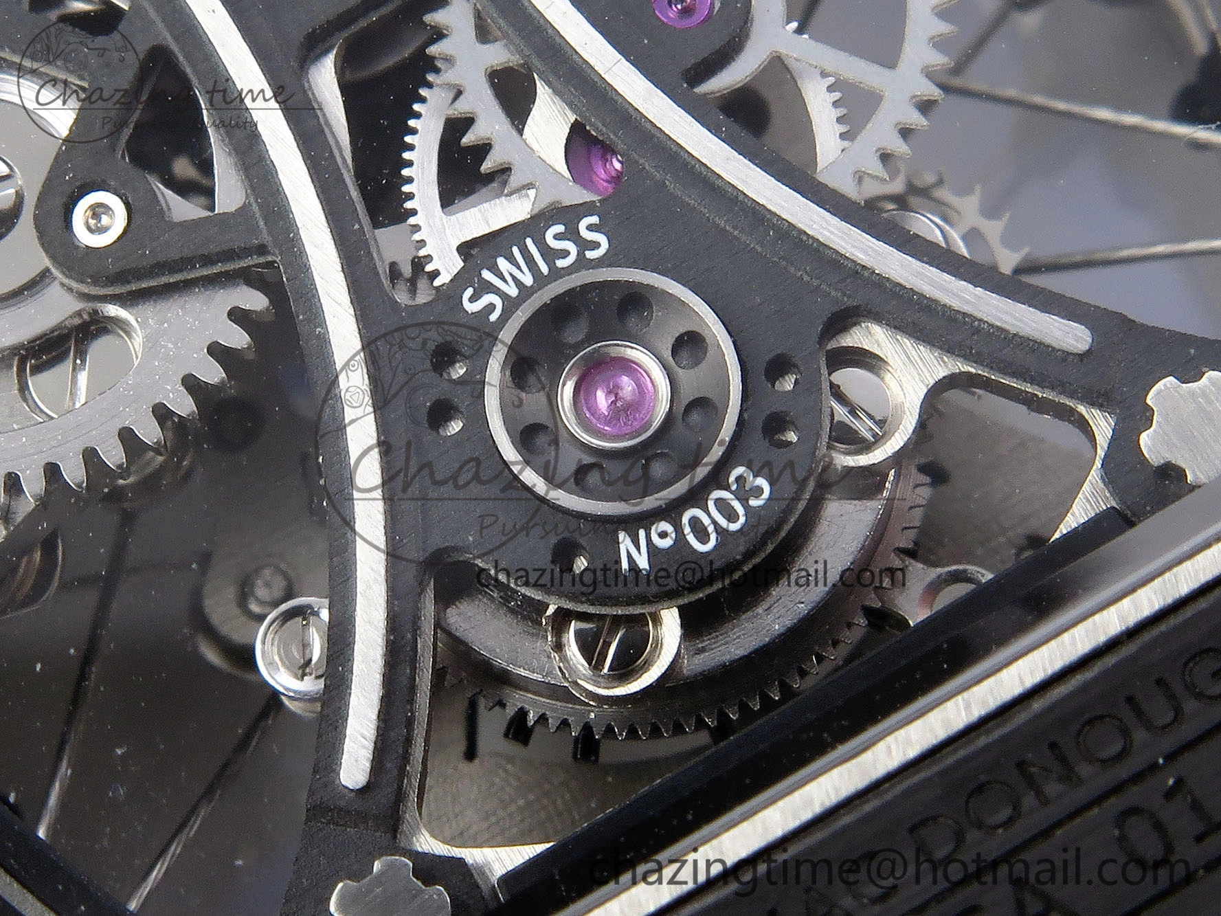 RM53-02 TOURBILLON CARBON RMF BEST EDITION SKELETON DIAL ON BLUE NYLON STRAP Comfortable 9312