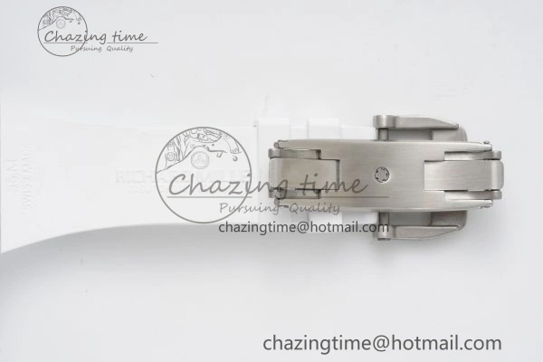 RM56-01 Transparent Tourbillon RMF Best Edition Skeleton Dial on White Rubber Strap Timeless 9373