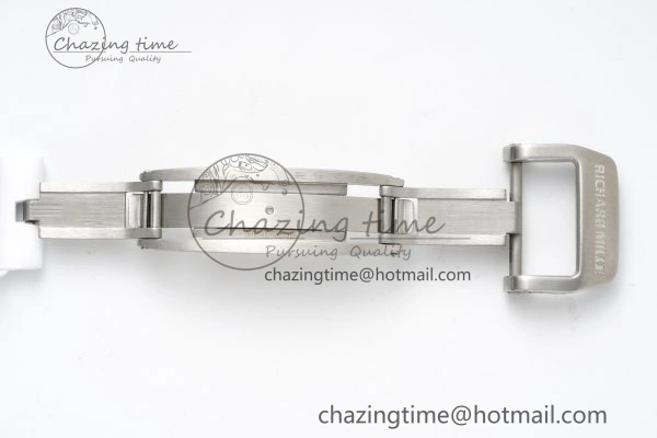 RM56-01 Transparent Tourbillon RMF Best Edition Skeleton Dial on White Rubber Strap Timeless 9373
