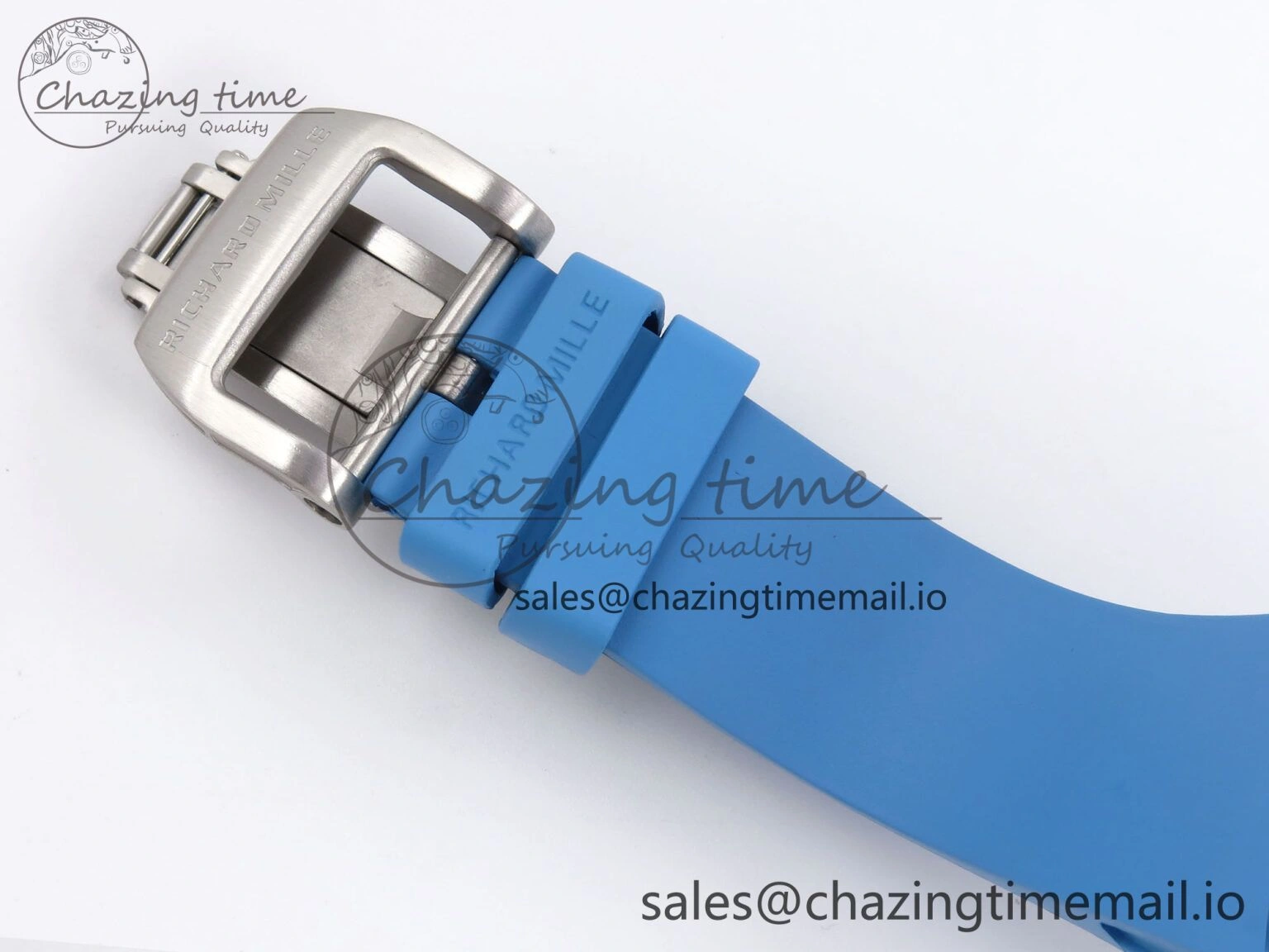 RM56-02 Transparent Tourbillon RMF Best Edition Skeleton Blue Dial on Blue Rubber Strap ZeroBulk 9254